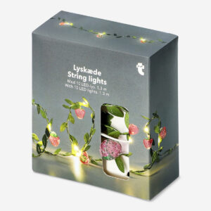 String lights with strawberries - 7.5 cm - Image 2