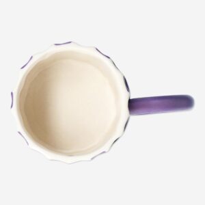 Striped mug with moustache - 350 ml - Image 3