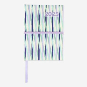 Striped Weekly Diary B6 - English - Image 1