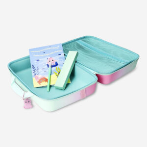 Suitcase shaped stationery kit