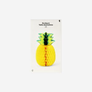 Table decorations as paper honeycomb pineapples - 2 pcs - Image 1