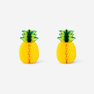 Table decorations as paper honeycomb pineapples - 2 pcs - Image 2