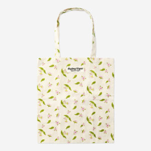 Tote bag with cherry blossoms - Image 1