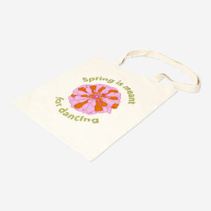 Tote bag with flower - Image 3
