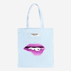 Tote bag with lips - Image 1