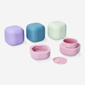 Travel containers with sticker - 4 pcs - Image 2