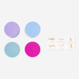 Travel containers with stickers in bag - 4 pcs - Image 2