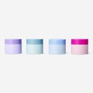 Travel containers with stickers in bag - 4 pcs - Image 3