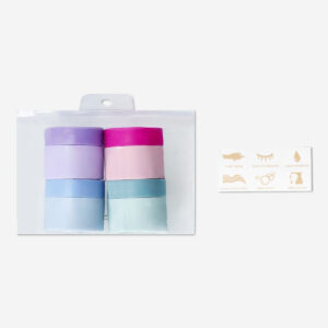 Travel containers with stickers in bag - 4 pcs