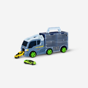 Truck with 2 cars
