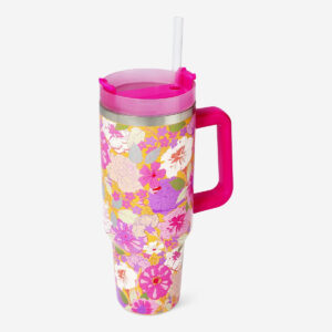 Tumbler with floral print - 1.2 L - Image 1