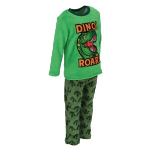 Pyjama Coral Fleece - Green DINOROAR! - Image 3