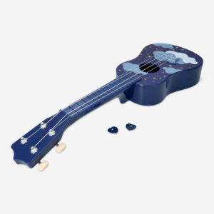 Ukulele with clouds design - Image 2