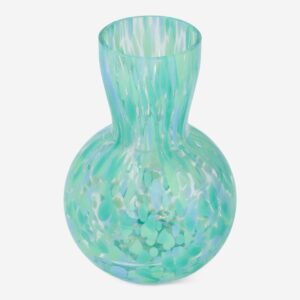 Vase with blue splash design - Image 1