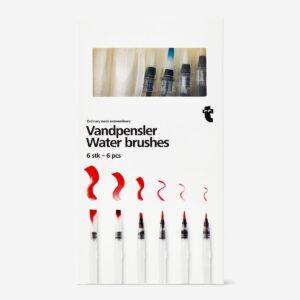 Watercolour brushes. 6 pcs