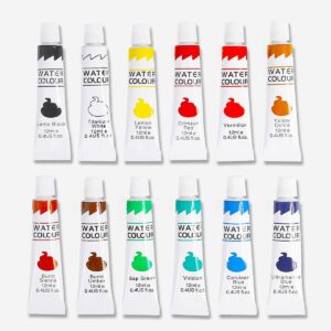 Watercolour Paints - 12 pcs - Image 2