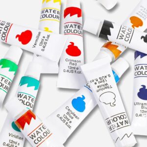 Watercolour Paints - 12 pcs - Image 3