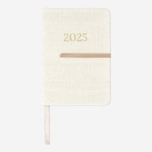 Weekly Diary with Linen Cover A6 - English - Image 1