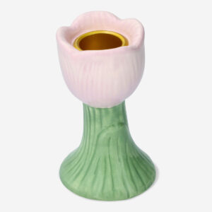 Pink tulip candle holder - Image 1
