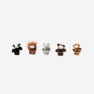 Wild animals finger puppets - 5 pcs - Image 1