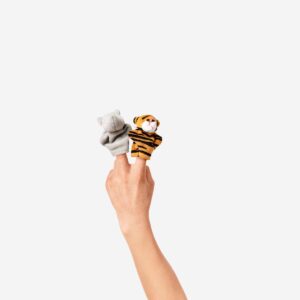 Wild animals finger puppets - 5 pcs - Image 3