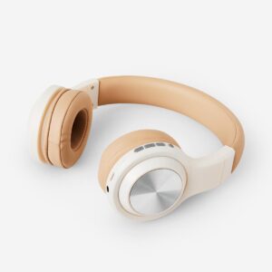 White Wireless Headphones with Microphone - Image 2
