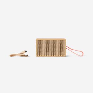 Beige wireless speaker - 12 cm