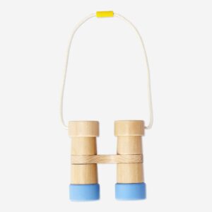 Wooden kaleidoscope binoculars
