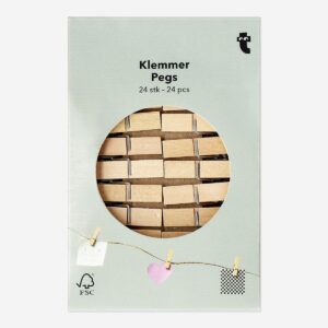 Wooden pegs - 24 pcs - Image 1
