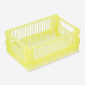 Yellow collapsible storage box - Small - Image 1