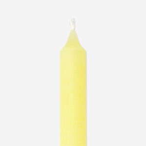 Yellow dinner candle - 24 cm - Image 3
