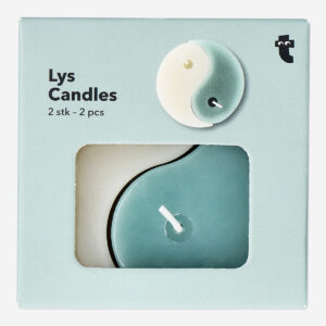 Yin and yang candle set - 2 pcs