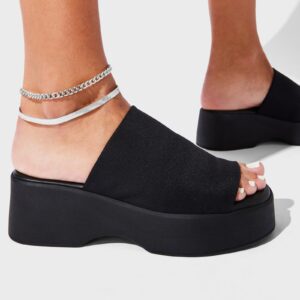 Curb Chain Anklet Silver - Image 2