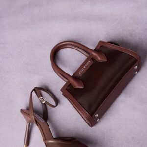 Alliance Heel And Peachy Bag Brown Mesh Bundle