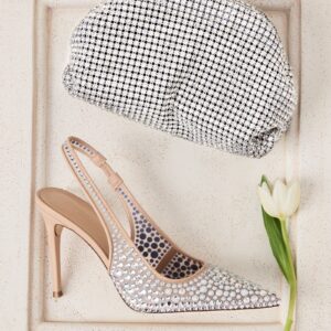 Reyes Heel And Hailee Bag Rhinestone Bundle