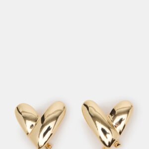Heart Stud Earrings Gold