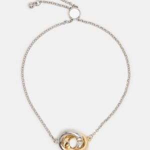 Two-tone Friendship Bracelet Silver Multi
