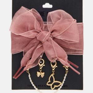 Shoe Laces And Charms Pink - Image 1