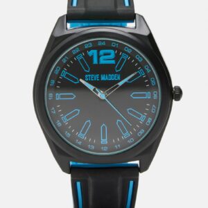 Men's Silicone Watch Black/blue - Image 1
