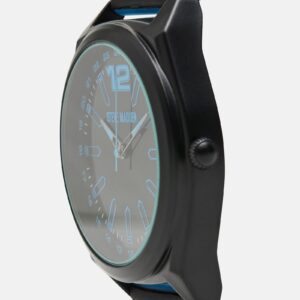 Men's Silicone Watch Black/blue - Image 2