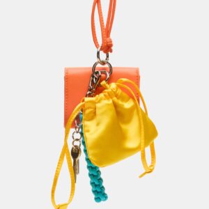 Travel Bag Charm Orange Multi - Image 4