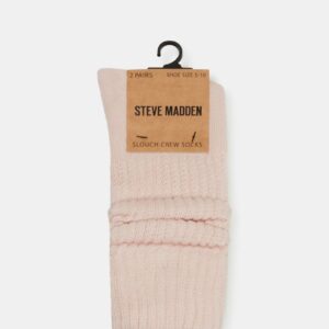 2 Pack Slouchy Crew Socks Blush Multi - Image 3