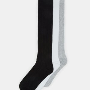 Knee High Socks Black Multi - Image 1