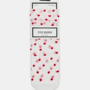 2 Pack Heart Socks Sheer White - Image 4