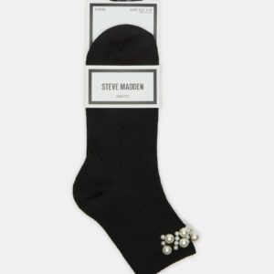 2 Pack Pearl Anklet Socks Black Multi - Image 3
