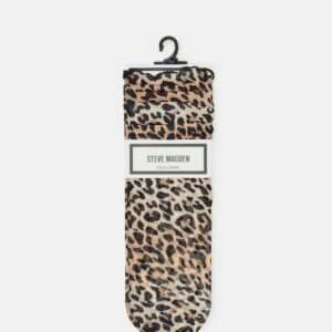Leopard Mesh Socks Natural - Image 3