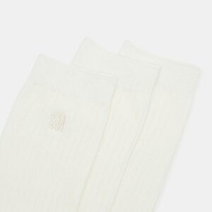 Casual High Crew Socks Ivory - Image 2
