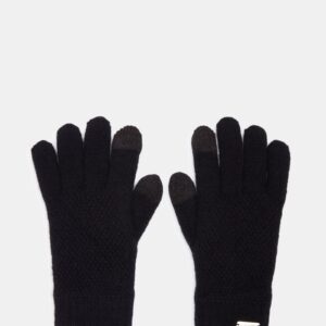 Touchscreen Ribbed Gloves Black