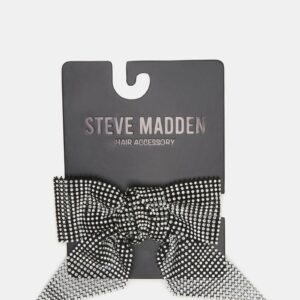 Rhinestone Mesh Hair Bow Black/silver - Image 4