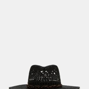 Western Panama Hat Black